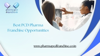 Best PCD Pharma Franchise Opportunities