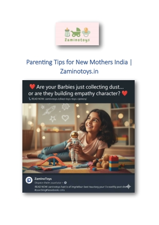 Parenting Tips for New Mothers India | Zaminotoys.in