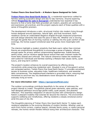 Trehan Floors One Good Earth – A Modern Space Designed for Calm