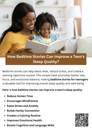 How Bedtime Stories Can Improve A Teen's Sleep Quality?