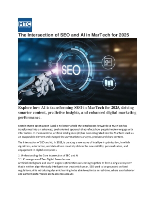 The Intersection of SEO and AI in MarTech for 2025
