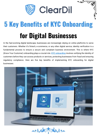 5 Key Benefits of KYC Onboarding for Digital Businesses