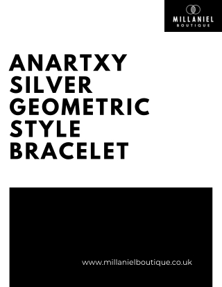 Shop Anartxy Silver Geometric Style Bracelet Today