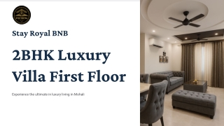 Experience Elegant Living at a 2BHK Luxury Villa in Mohali