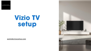 Vizio TV setup