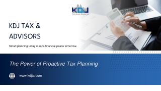Proactive Financial Planning with a Trusted Tax Consultant in Austin