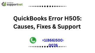 Quickbooks Error H505