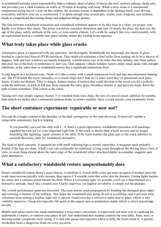Cracked Windshield? When to Choose Repair vs. Replacement