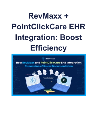 RevMaxx   PointClickCare EHR Integration_ Boost Efficiency