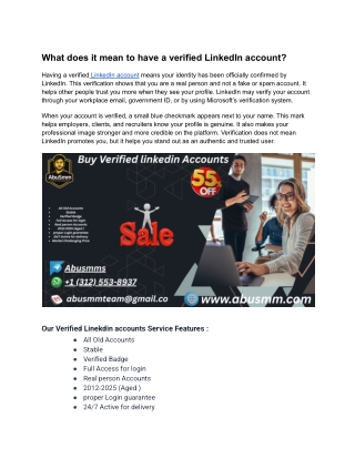 Limited & Luxurious: Unlock a Premium, Aged LinkedIn Profile at a Special Price.