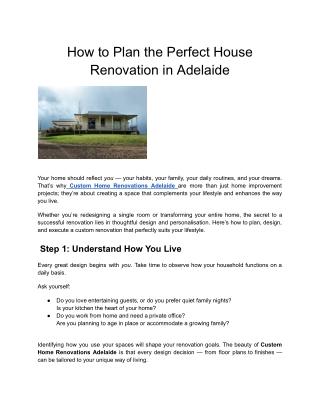 How to Plan the Perfect House Renovation in Adelaide (1)