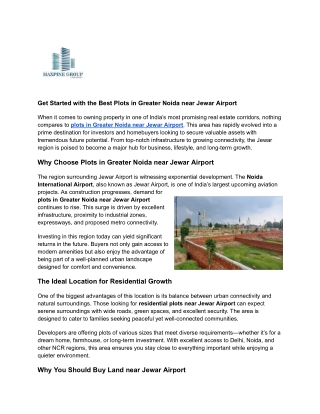 Get Started with the Best Plots in Greater Noida near Jewar Airport.pdf