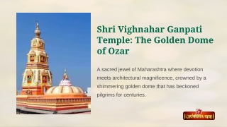 Unique Architecture & Sacred Features