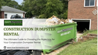 The Ultimate Guide to Choosing the Right Size for Your Construction Dumpster Rental