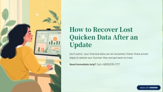 1(855)3761-777 How to Recover Lost Quicken Data After an Update: A Step-by-Step