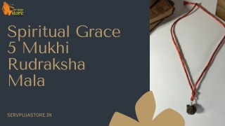 Spiritual Grace 5 Mukhi Rudraksha Mala