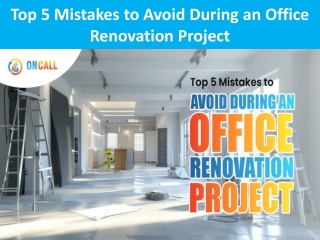 Top 5 Mistakes to Avoid During an Office Renovation Project