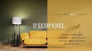 Decopanel - Highly Absorptive Acoustic Panels