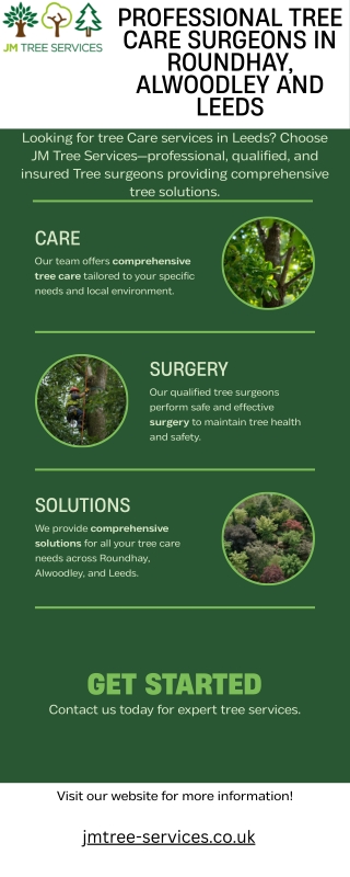 We Provide Professional Tree care surgeons in Roundhay, Alwoodley and Leeds