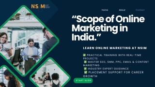 SCOPE OF ONLINE MARKETING IN INDIA