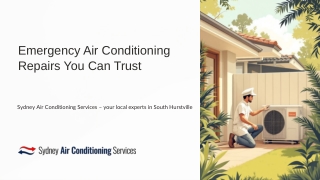 Emergency Air Conditioning Repairs You Can Trust