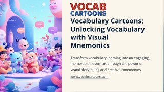 Vocabulary Cartoons Unlocking Vocabulary with Visual Mnemonics