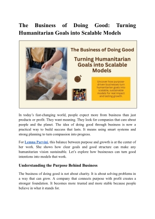 Building Impact Ventures With Lemna Parvini