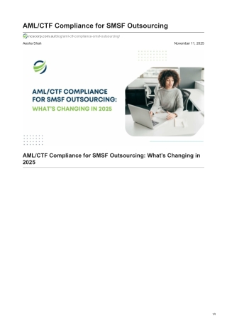 AUSTRAC 2025: AML/CTF Rules for SMSF Outsourcing