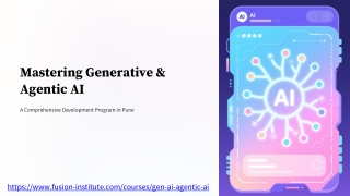 Master the Future of AI: Gen AI and Agentic AI Course in Pune