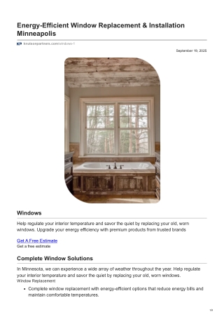 Energy-Efficient Window Replacement | Minneapolis Window Experts