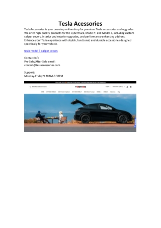 Tesla Acessories