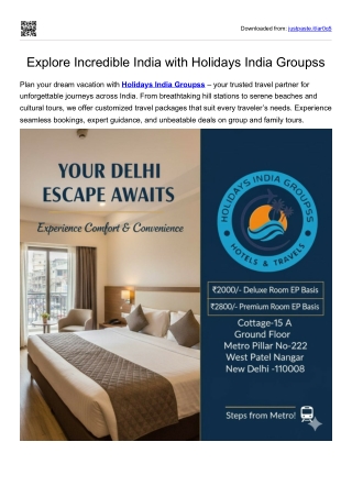Holidays India Groupss