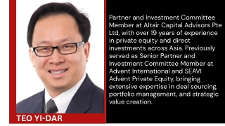 Teo Yi Dar: Leadership in Private Equity & Finance