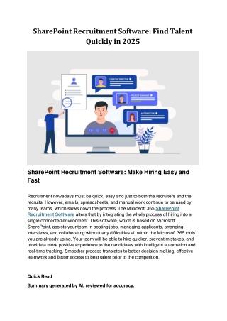 SharePoint Recruitment Software: Find Talent Quickly in 2025