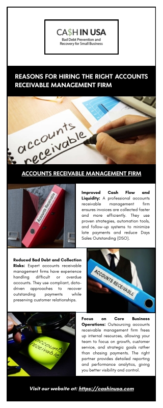 Reasons for Hiring the Right Accounts Receivable Management Firm