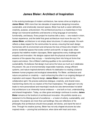 James Bleier: The Visionary Who Builds Beyond Blueprints