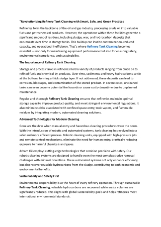 Refinary-Tank-Cleaning