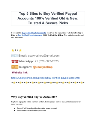 How To Buy Verified Paypal Accounts A Step By Step Guide
