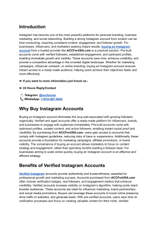 How to Buy Instagram Account – Step by Step Guide (1)