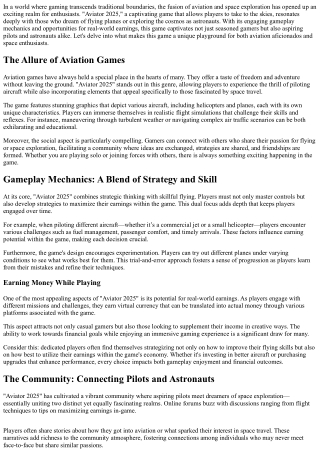 Astronauts & Pilots Unite - Play Aviator 2025 Together!