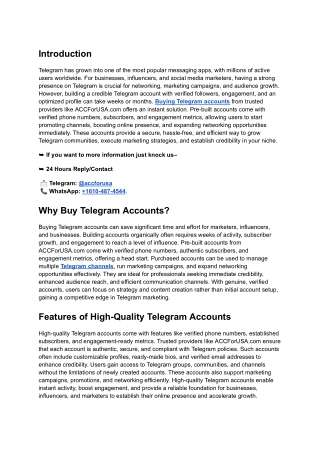 _ Where and How to Buy Telegram Accounts  in 2025