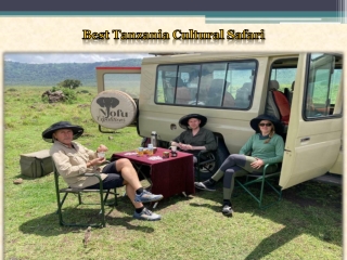Best Tanzania Cultural Safari