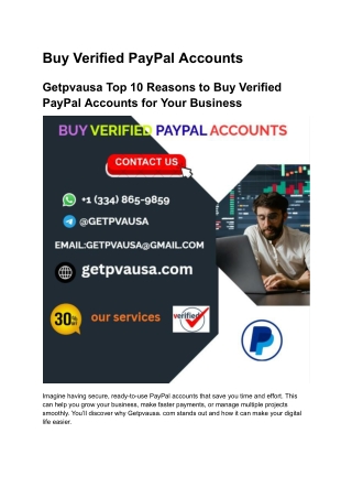 _Top 10 Reasons to Buy Verified PayPal Accounts for Your Business