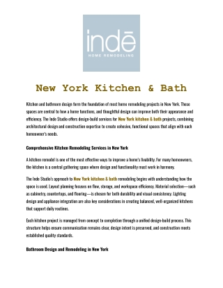 New York Kitchen & Bath _ Professional Design and Remodeling Services