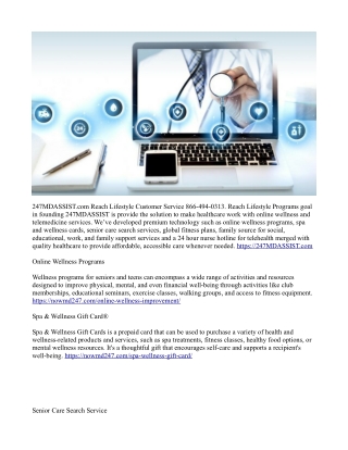 Reach Lifestyle Programs Phone Number 866-462-0664