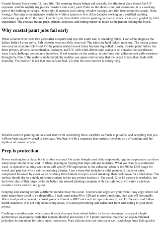 Reliable Exterior Painting for Coastal Homes: Salt and Sun Solutions