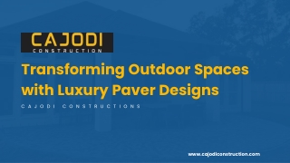 Transforming Outdoor Spaces with Luxury Paver Designs