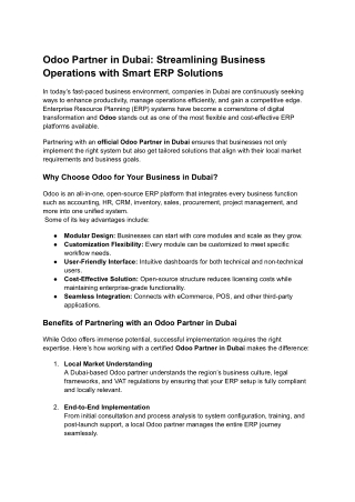 Odoo Partner in Dubai_ Streamlining Business Operations with Smart ERP Solutions