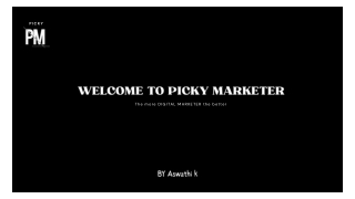 digital marketer company&seo agencies in dubai| PICKY MARKETER