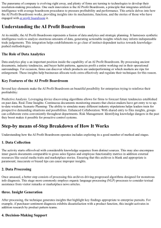 How AI Profit Boardroom Works: A Step-via-Step Overview